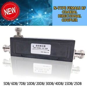 800-2500MHz Coupling Coaxial Directional Coupler Female RF 10dB-40dB 200 Watts