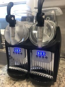 Commercial Ice Beverage Machine Double Cylinder 4L Slush Frozen Drink Machine