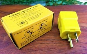 Hubbell Wiring Device HBL5965VY Valise Dead Front Plug Male Replaces 5264 &amp; 5266