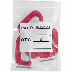 Aviditi Parts Bag with Hang Holes 12&#034; X 12&#034; 4 mil Thick Clear Case of 500 PB1...