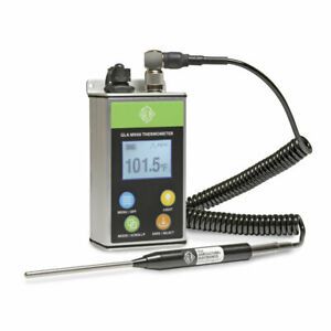 GLA M900 Digital Livestock Thermometer Rechargeable Fast Reading Straight 4&#034;