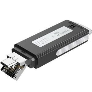 1X(16GB USB Voice Recorder  Mini Sound Audio Recorder for Lecture Meeting Pocket