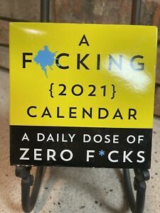 “A F*cking 2021 Calendar” Daily Sarcastic Uncensored Desktop Calendar, 5” X 5”
