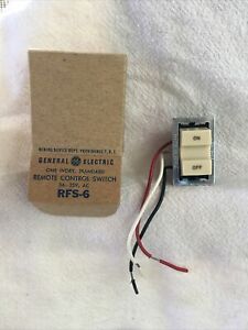 Vintage General Electric Remote Control Switch. RFS-6. Ivory. New Old Stock