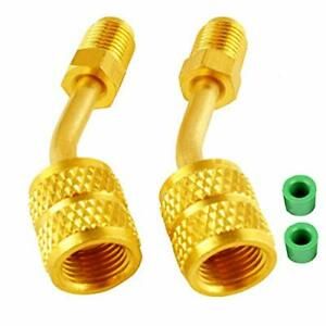 R410a Adapter For Mini Split HVAC System 5/16&#034; Female Quick Couplers x 1/4&#034; Male