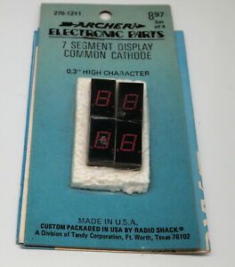 NOS Archer 7 Segment Display Common Cathode  276-1211