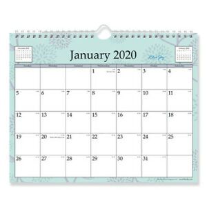 BLUE SKY BLS101613 Rue Du Flore Wirebound Wall Calendar, 11 x 8 3/4, 2020