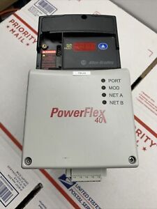 1 HP ALLEN BRADLEY Powerflex 40 22B-D2P3N104 380--480 VAC 7/31/2012 MFG DATE