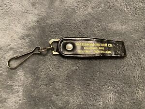 Key Holder For Duty Rig Law Enforcement Leather Strap Metal Clip For Belt