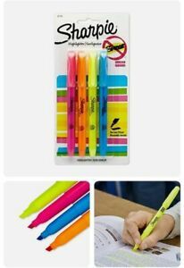 Sharpie Accent Pocket-Style Highlighters Assorted 4 ea