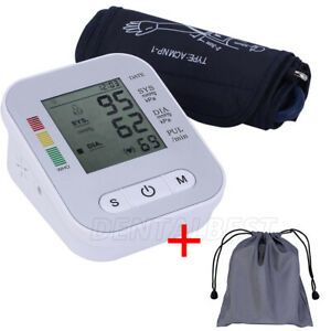 Automatic Electronic Upper Arm Blood Pressure Monitoring Meter LCD Digital&amp;Voice