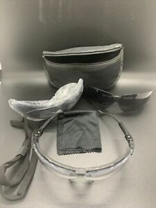 MILITARY SAFETY GLASSES UVEX XC GENESIS EYE PRO KIT CLEAR &amp; DARK LENS Z87.1 APEL