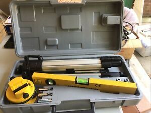 Laser Level Tool Kit  w/ Tripod, Spirit Level,  Case