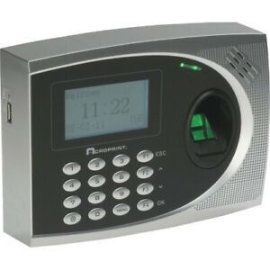 timeQplus Biometric Time and Attendance System - Silver/Black