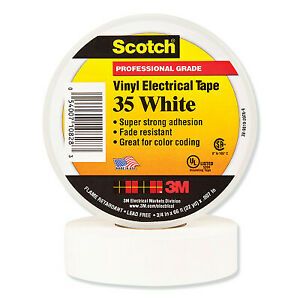 SCOTCH 35 WH 3/4 IN X 66FT VINYL CODING ELEC TP 7000006097  - 1 Each