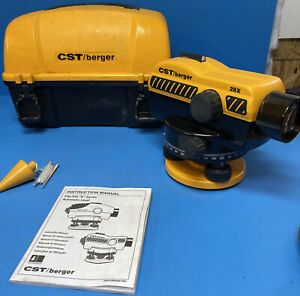 CST/berger 28x Automatic Level With Case And Instruction Manual NICE!