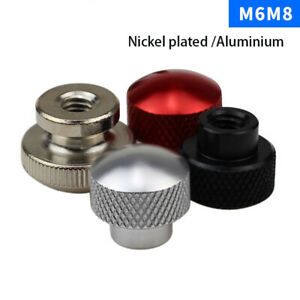 M6 M8  Dome Knurled Thumb Nuts Aluminum Alloy / Steel Hand Grip Knobs closed end