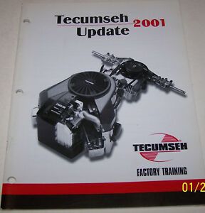 Tecumseh Technicians 2001 Factory Training Update Seminar Manual