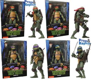 Official NECA Teenage Mutant Ninja Turtles 7 Inch Action Figures 1990 Movie TMNT