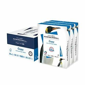 Hammermill Printer Paper 20 Lb Copy Paper 8.5 x 11 - 3 Ream 1500 Sheets - 92 ...