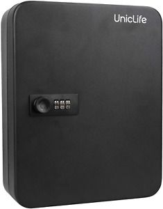 Uniclife 48 Keys Steel Key Cabinet of Combination Lock, Wall Mount Digital Secur