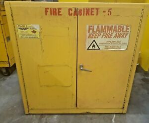EAGLE FIREPROOF CABINET, 30GAL. MODEL-1932