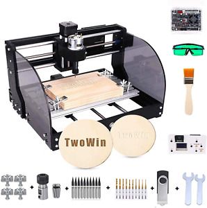 3018 Pro-M 2-in-1 Engraving Machine,DIY Mini CNC Wood Router, 3 Axis GRBL PCB