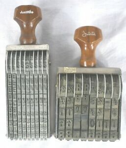 Vintage Justrite Numeric Stamps - Pair 1/2” (8 numbers) and 5/16” (9 numbers)