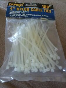 DUREX PROCRAFT 4 &#034; NYLON CABLE TIES, PACK SAYS 100 PCS BUT SOME MIGHT BE MISSING