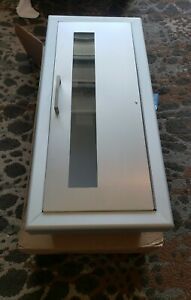Larsens 2409-6R VD Semi Recessed Fire Extinguisher Cabinet Stainless Steel
