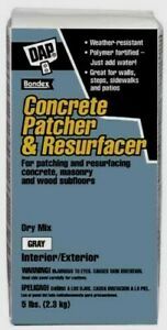 DAP Dry Mix CONCRETE PATCHER &amp; Resurfacer Gray In/Out 30 Min 5 lb. 10466