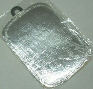 Aluminized Welding Safety Back Hand Pad Protector 6 x 8&#034; w Straps Reflects Heat