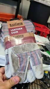 New, Glove Split Cowhide Palm With cuff 3pk Xl, Warehouse dirt, Free Shipping.