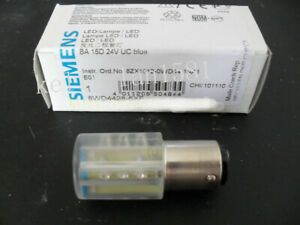 1pcs NEW Siemens Signal LED Light with BA 15D Lamp Post use 24V Blue 8WD4428-6XF
