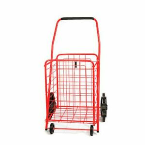 Ideaworks Stair Climber Shopper Cart - Red