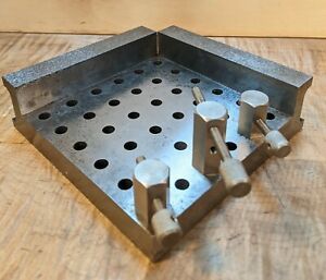 Large Vintage Machinist Setup Plate Fixturing Holder