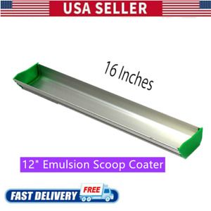 Aluminum 12&#034; 30CM Emulsion Scoop Coater Tool Silk Screen Printing Press US STOCK