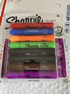 Sharpie 22480PP Flip Chart Markers  Bullet Tip  Assorted Colors  1 Pack
