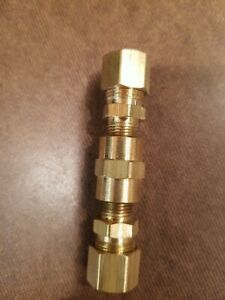 CHECK VALVE Hit Miss Engine gas line.5/16&#034; comp line. Fuel Brass NEW