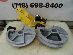 Current Greenlee 555 Conduit Bender IMC Shoes Set.  1 1/2&#034; and 2&#034; Great Shape #1