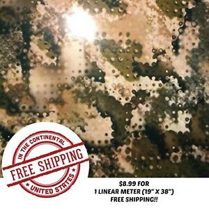 HYDROGRAPHIC WATER TRANSFER HYDRO DIP FILM ARMY CAMO 5 1M (19&#034; X 38&#034;)