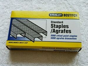 STANLEY BOSTITCH STANDARD 5000 STAPLES, MODEL # SBS19 1/4CP ( NEW )