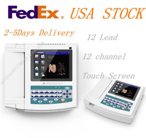 Digital Electrocardiograph ECG/EKG Machine 12 Channel/Leads Software ECG1200G US