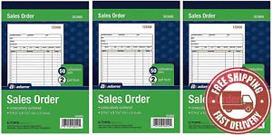 Adams  Sales  Order  Book ,  2 - Part ,  Carbonless ,  White / Canary ,  5 - 9 /