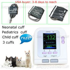 Digital Veterinary Blood Pressure Monitor NIBP+3 Cuff,Dog/Cat/Pets use,Software