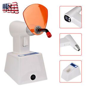 1Pc Dental LED Curing Light Lamp 5W Guide Rod Tip Wireless Charge w/ Photometer