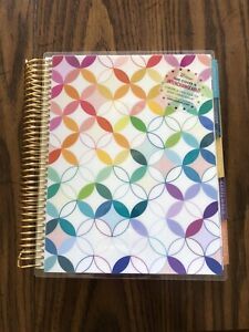 Erin Condren 2021-2022 Planner 18 Months Mid Century Circles Vertical Colorful