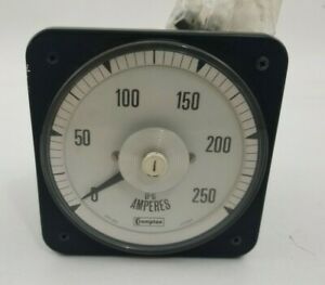 Crompton 077-05AA-EYRS 0-250 D-C Amperes Panel Meter. Used. Fast hsipping!!!