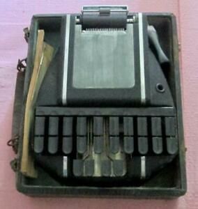 Vintage HEDMAN Stenograph Machine w/ Original Case