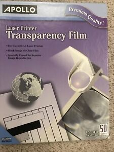 Apollo Laser Jet Printer and Copier Transparency Film, 50 Sheets (CG7060)